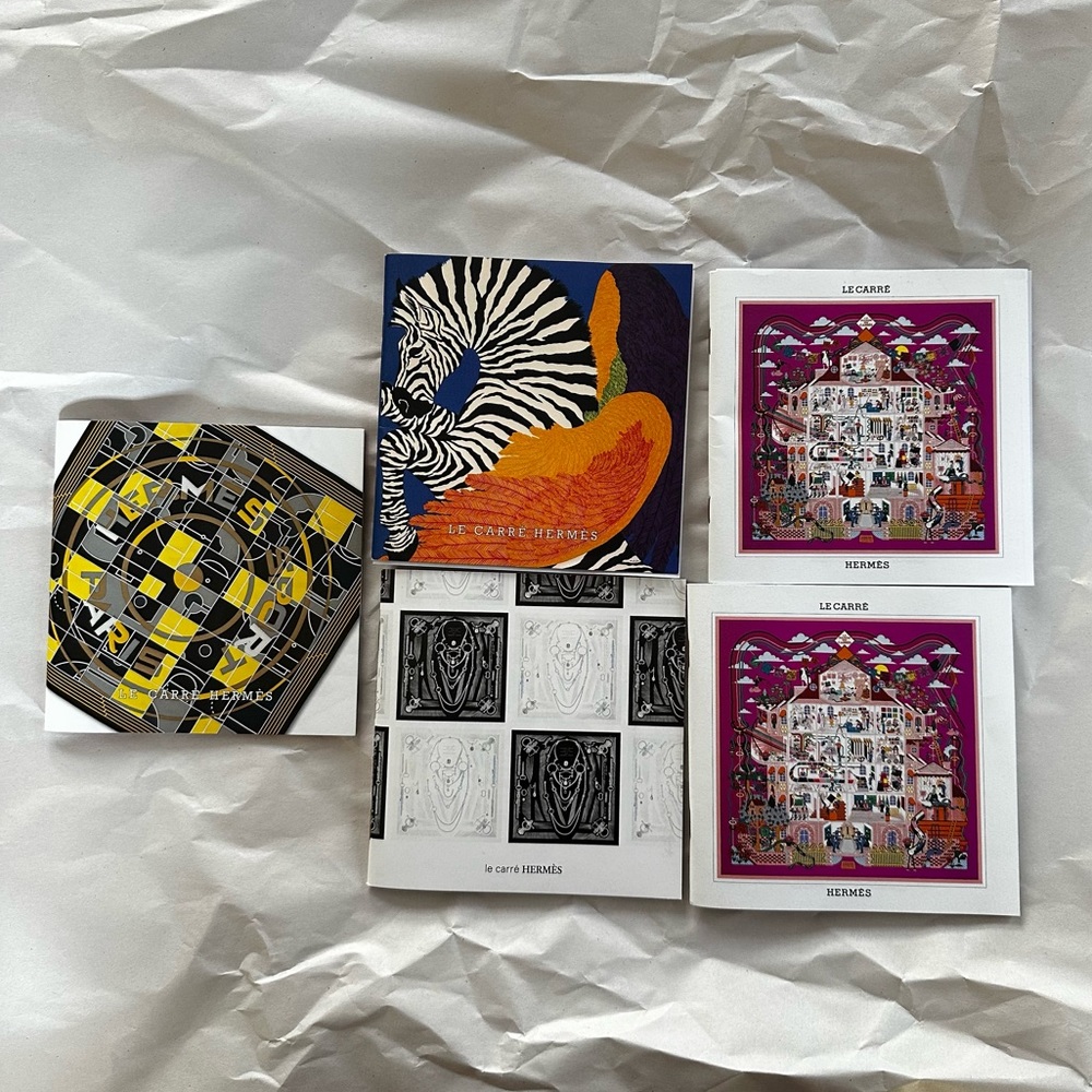 Hermes Scarf Booklets & Le Monde D’Hermes Magazines - Excellent Condition